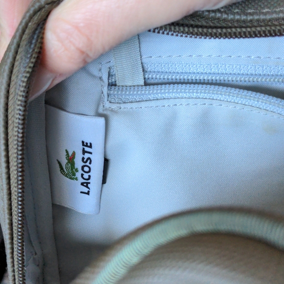 Lacoste dark camo green bag, handbag, satchel bag, tote - Picture 4 of 4